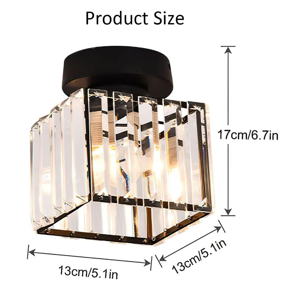 Lara Modern Crystal Flush Mount Ceiling Light