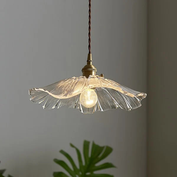 Pala Flower Glass Ceiling Pendant Light