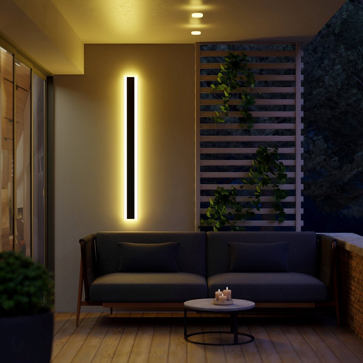 Minimalist LED Garden Wall Sconce