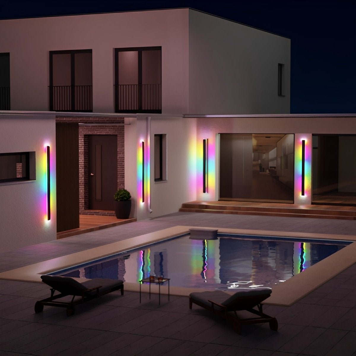 Minimalist LED Garden Wall Sconce