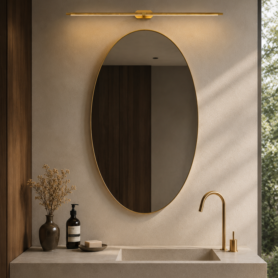 Aria LED Bathroom Mirror Light