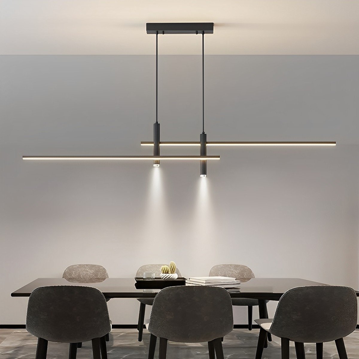 Modern Minimalist LED Strip Pendant Light