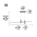 Modern Minimalist LED Strip Pendant Light