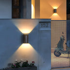 Modern Solar LED Up Down Wall Sconce