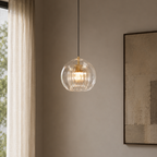 Luna Glass Globe Pendant Light