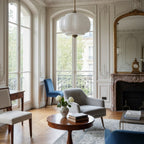 Ella Scallop Milk Glass Flush Mount Light