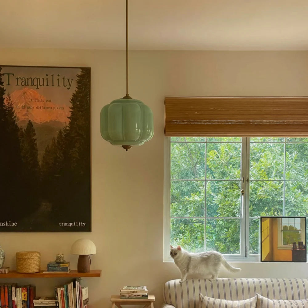 Ella Scallop Milk Glass Flush Mount Light