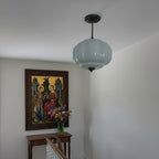 Ella Scallop Milk Glass Flush Mount Light