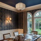 Ella Scallop Milk Glass Flush Mount Light