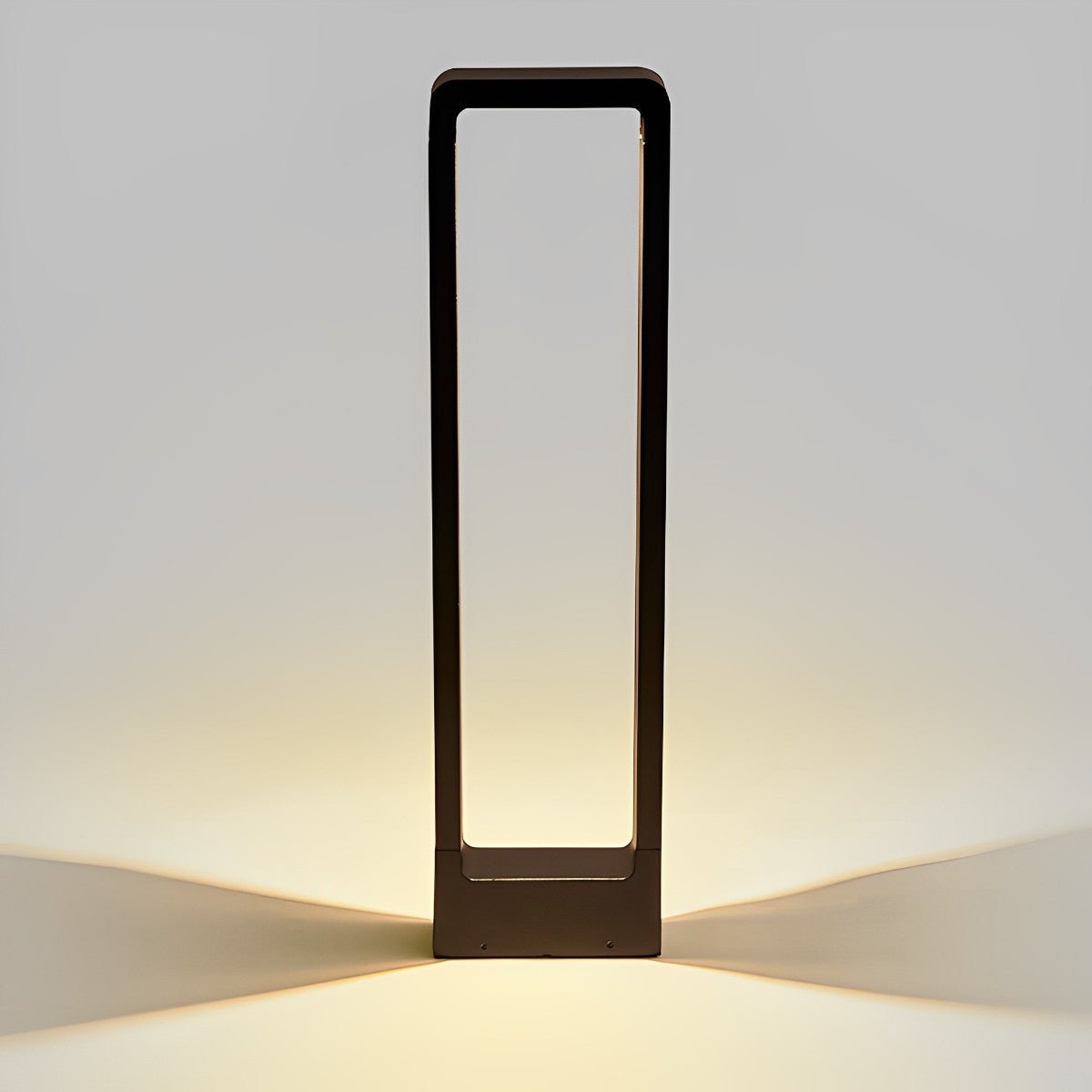Modern Black LED Bollard Post Lamp