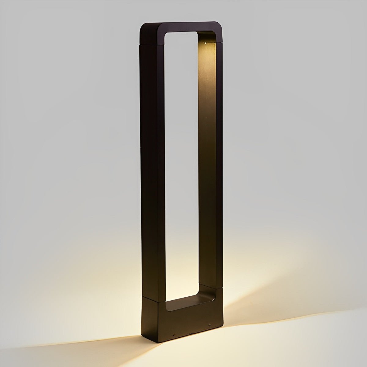 Modern Black LED Bollard Post Lamp
