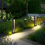 Modern Black LED Bollard Post Lamp