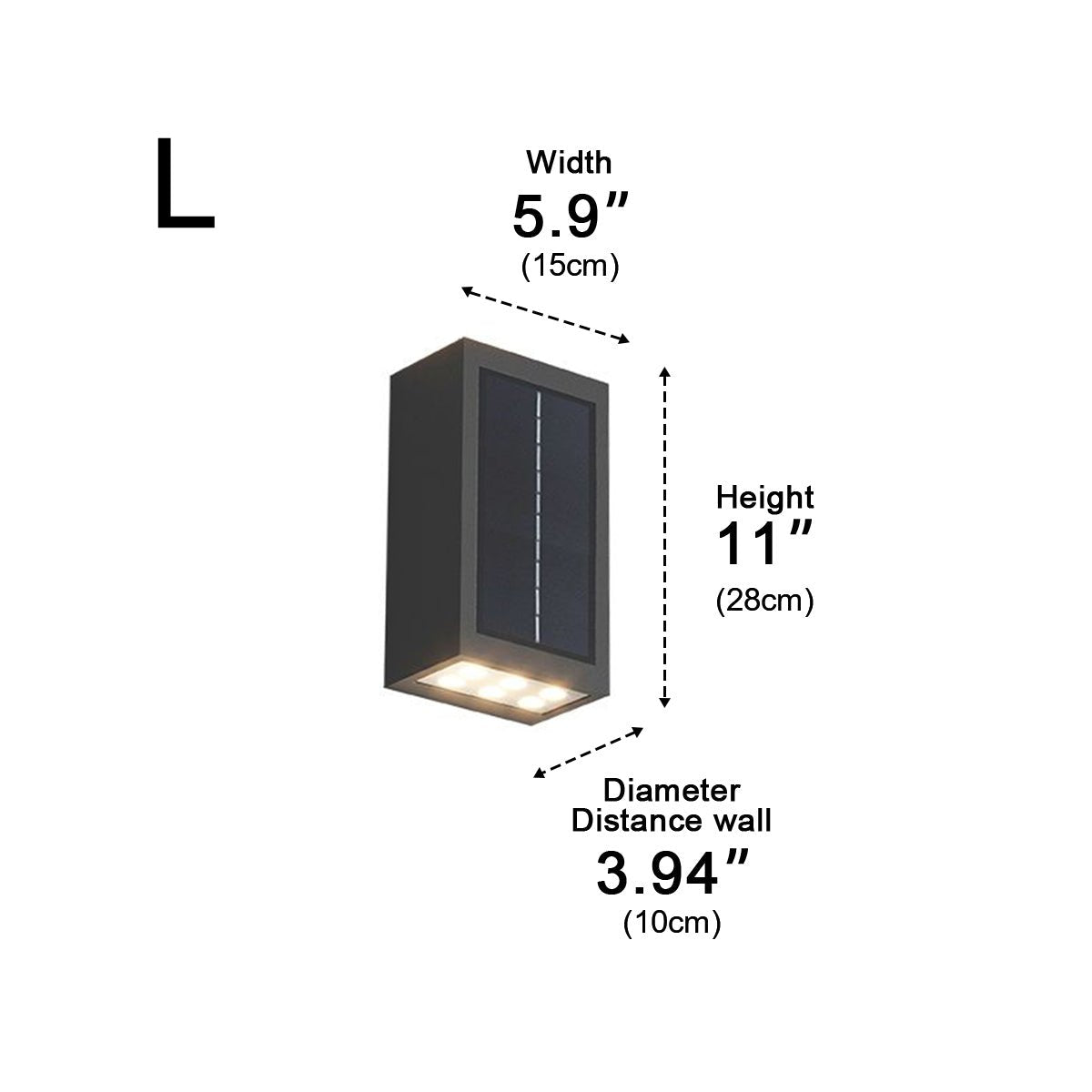 Waterproof Solar LED Wall Light