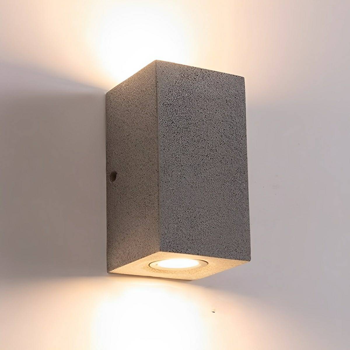 Concrete LED Porch Wall Light