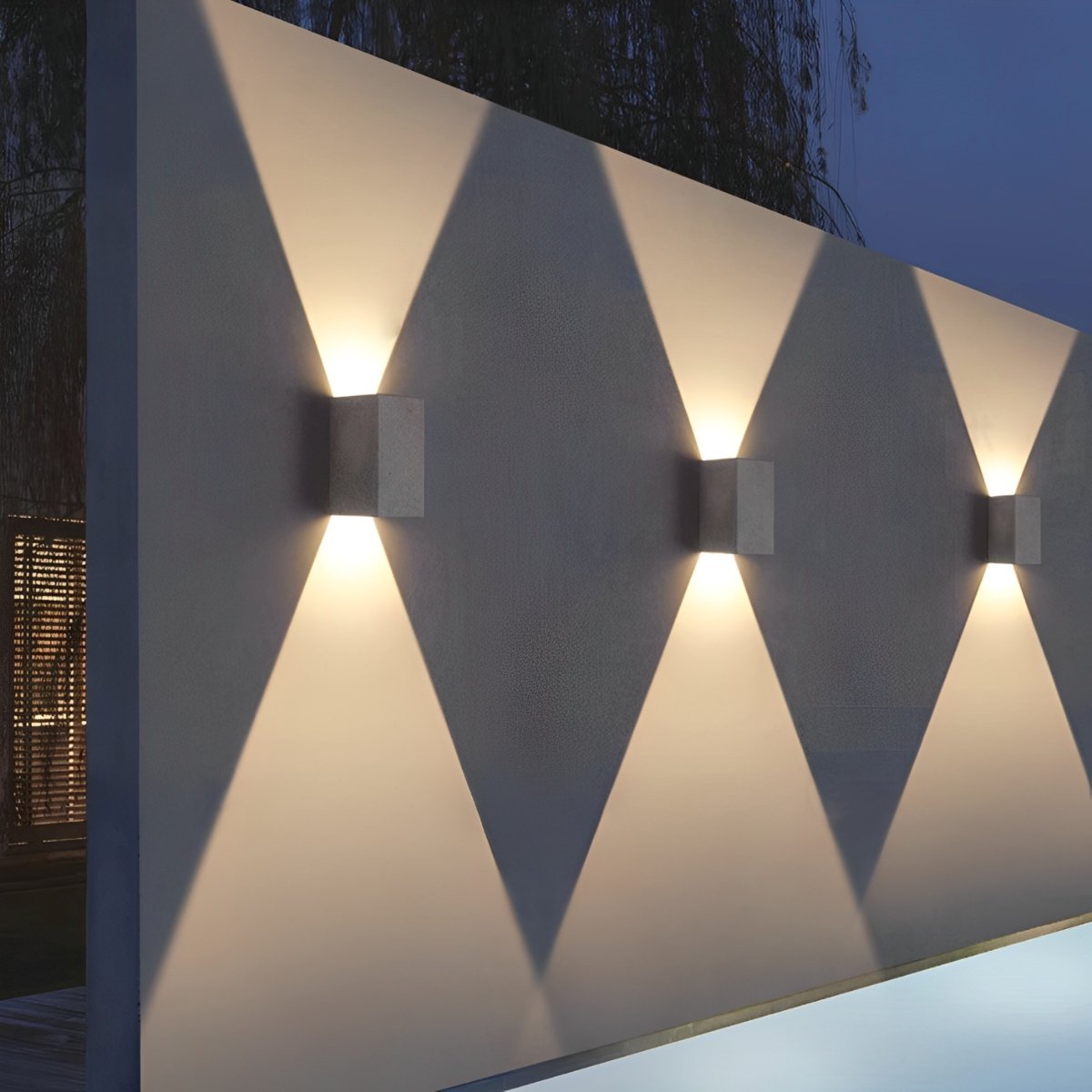 Square Up Down LED Outdoor Wall Sconce