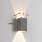 Square Up Down LED Outdoor Wall Sconce