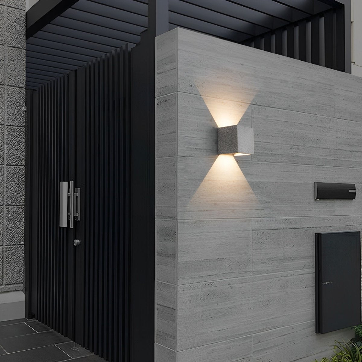 Square Up Down LED Outdoor Wall Sconce