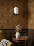 Ella Vintage Milk Glass Wall Sconce