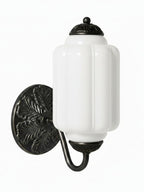 Ella Vintage Milk Glass Wall Sconce